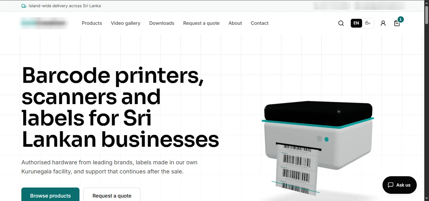 E-commerce Website built by Codedge Technologies – Online store · Hardware supplier